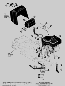 Part Location Diagram of 327422 Briggs and Stratton Cap oil drain valve